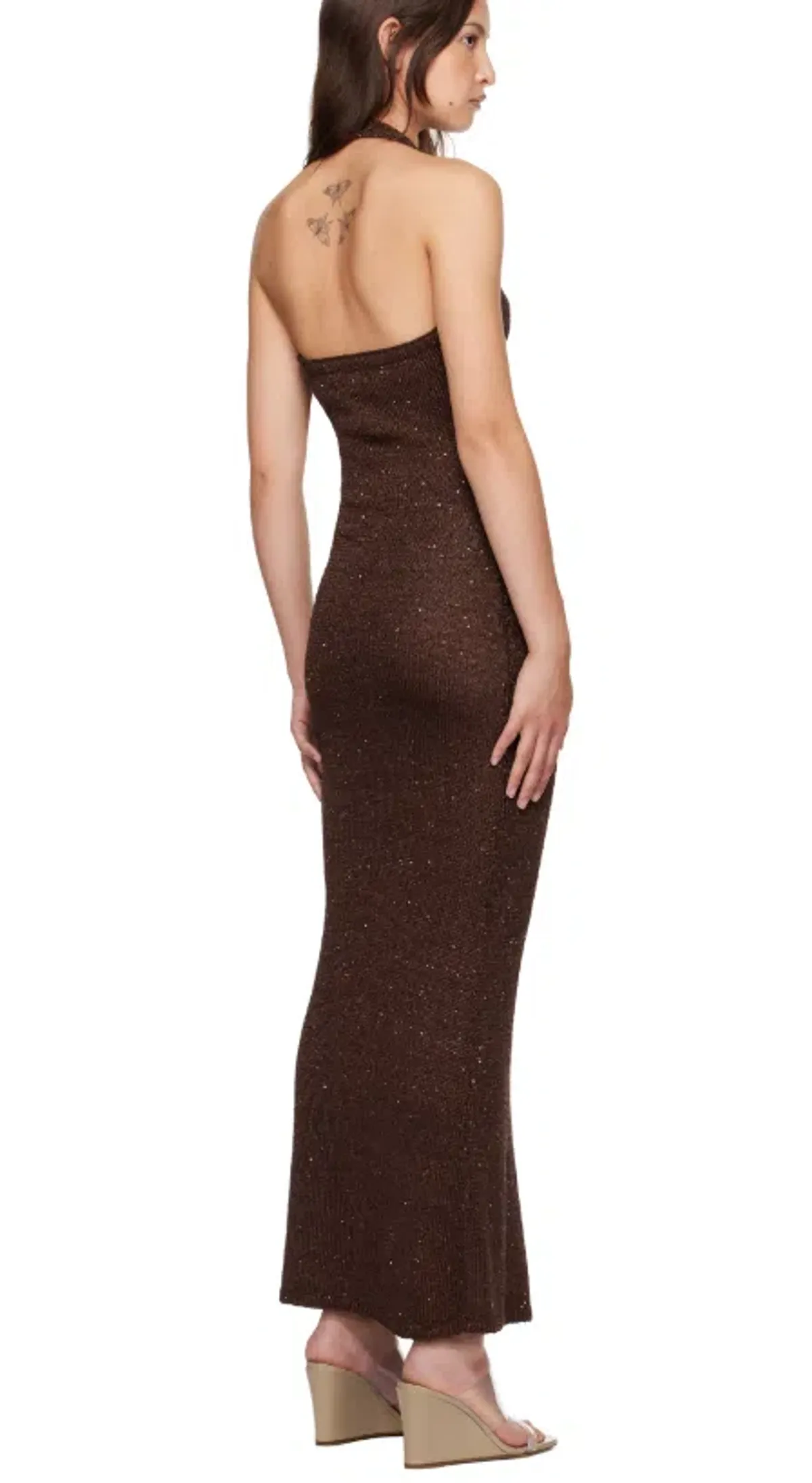 Bec and Bridge Brown Delfina Halter Midi Dress Size 10/M - Image 7