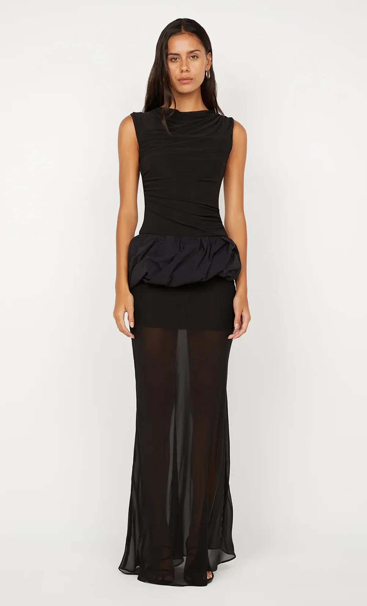 Bec and Bridge Ida Bubble Mesh Maxi Dress in Black Size 6 / XS AU - Image 1