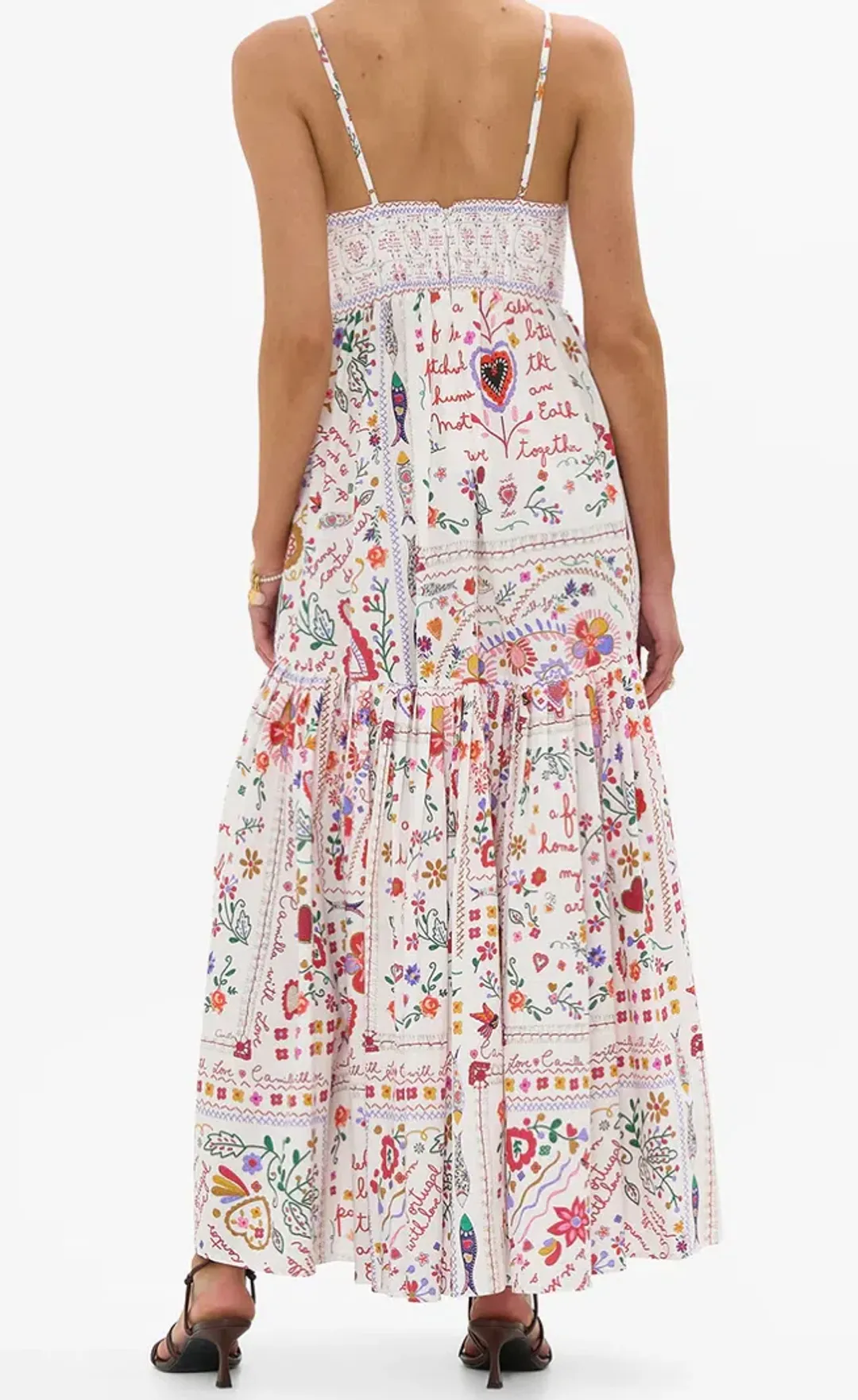 Camilla Strappy Dress With Full Skirt A Kitsch In Time Size XS (8) for rent on The Volte - main image