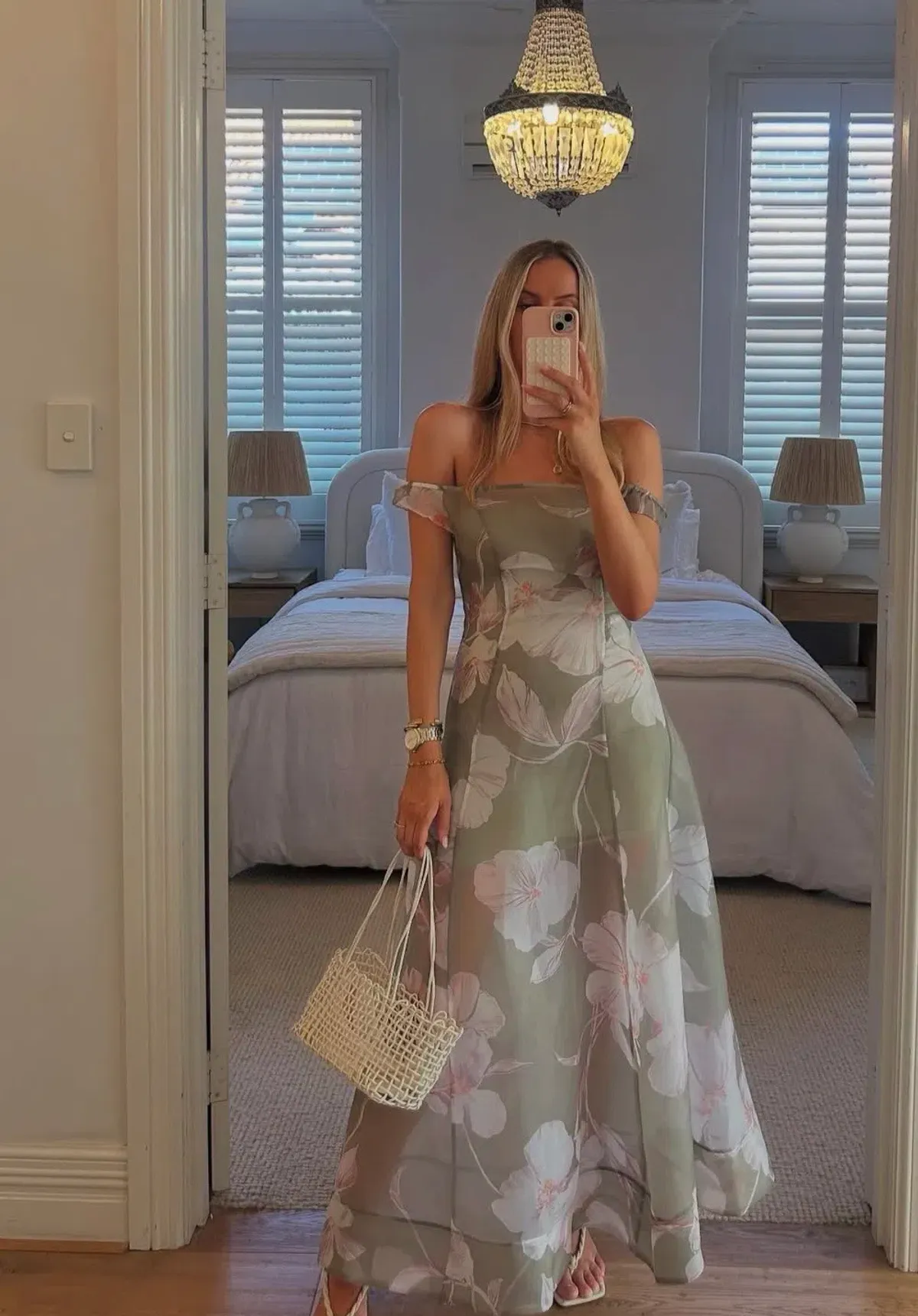 By Nicola Clementine Maxi Dress Peppermint Floral Size 8 - Image 1