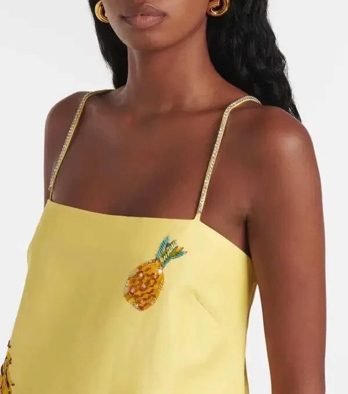ALEMAIS Diamond Dancer Midi Dress Yellow 10 - Image 3
