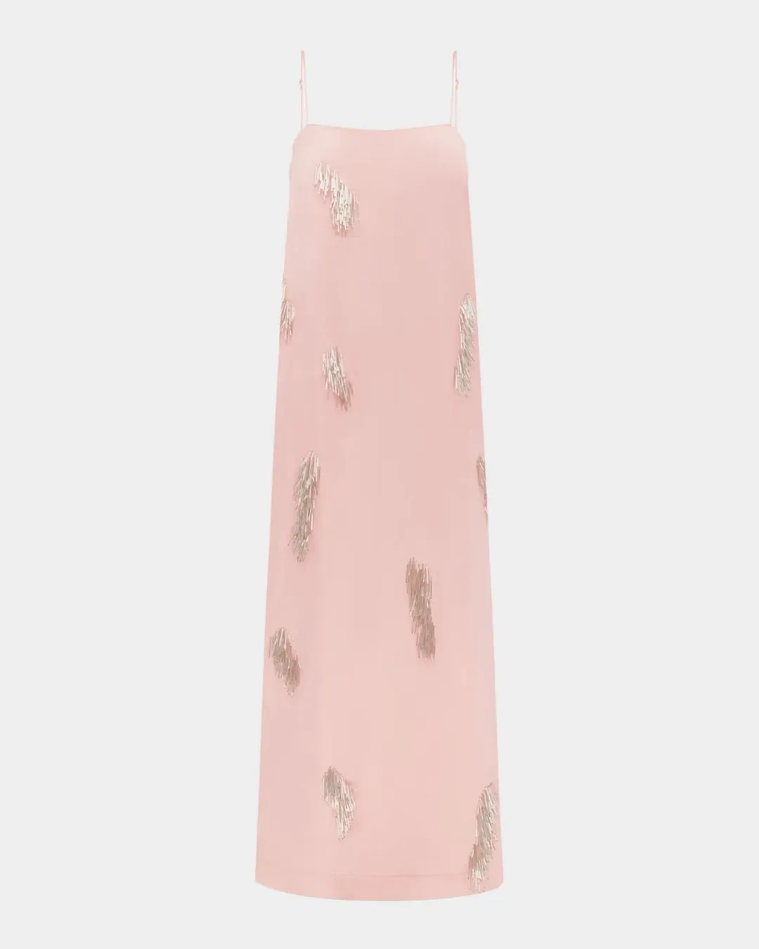 ALEMAIS Cindy Embellished Slip Dress Pink 8  for rent on The Volte - main image
