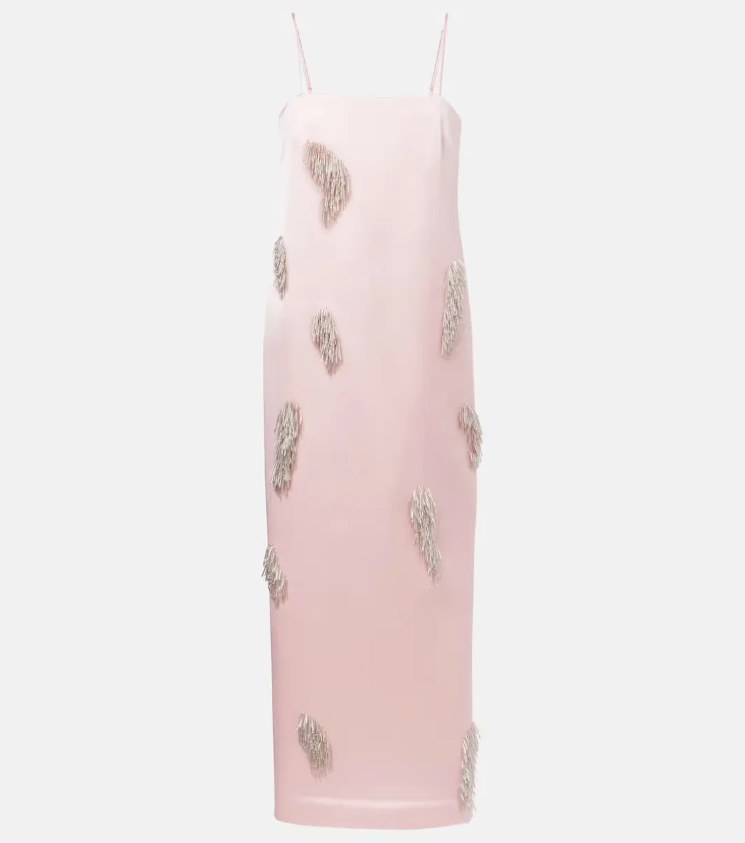 ALEMAIS Cindy Embellished Slip Dress Pink 8  for rent on The Volte - main image