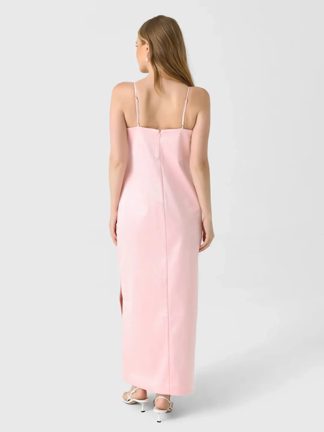 ALEMAIS Cindy Embellished Slip Dress Pink 8  for rent on The Volte - main image