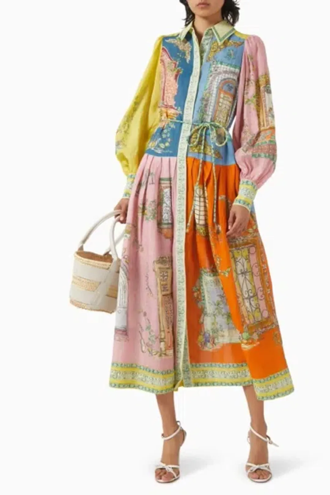 ALEMAIS Monte Midi Shirtdress Size 10 for rent on The Volte - main image