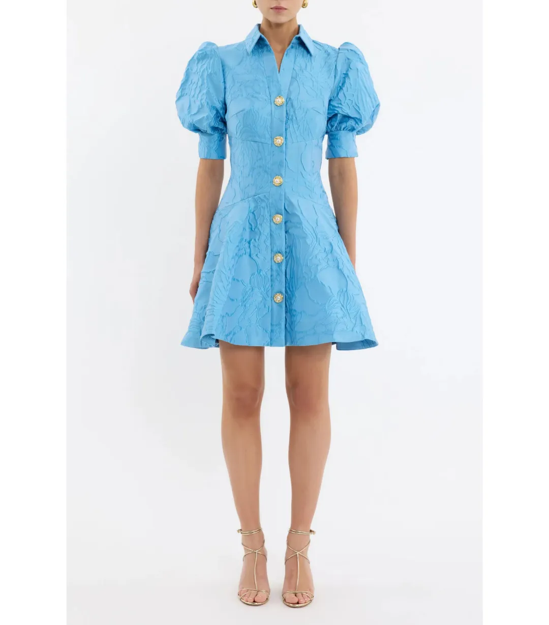 Rebecca Vallance Aegir Mini Dress Blue Size 8 for rent on The Volte - main image
