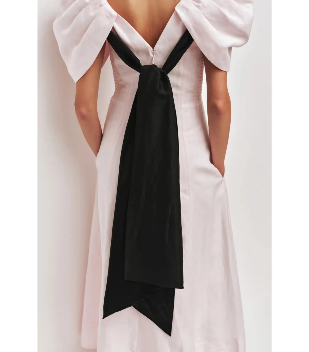 Aje Bisou Midi Dress Pastel pink Size 8 for rent on The Volte - main image