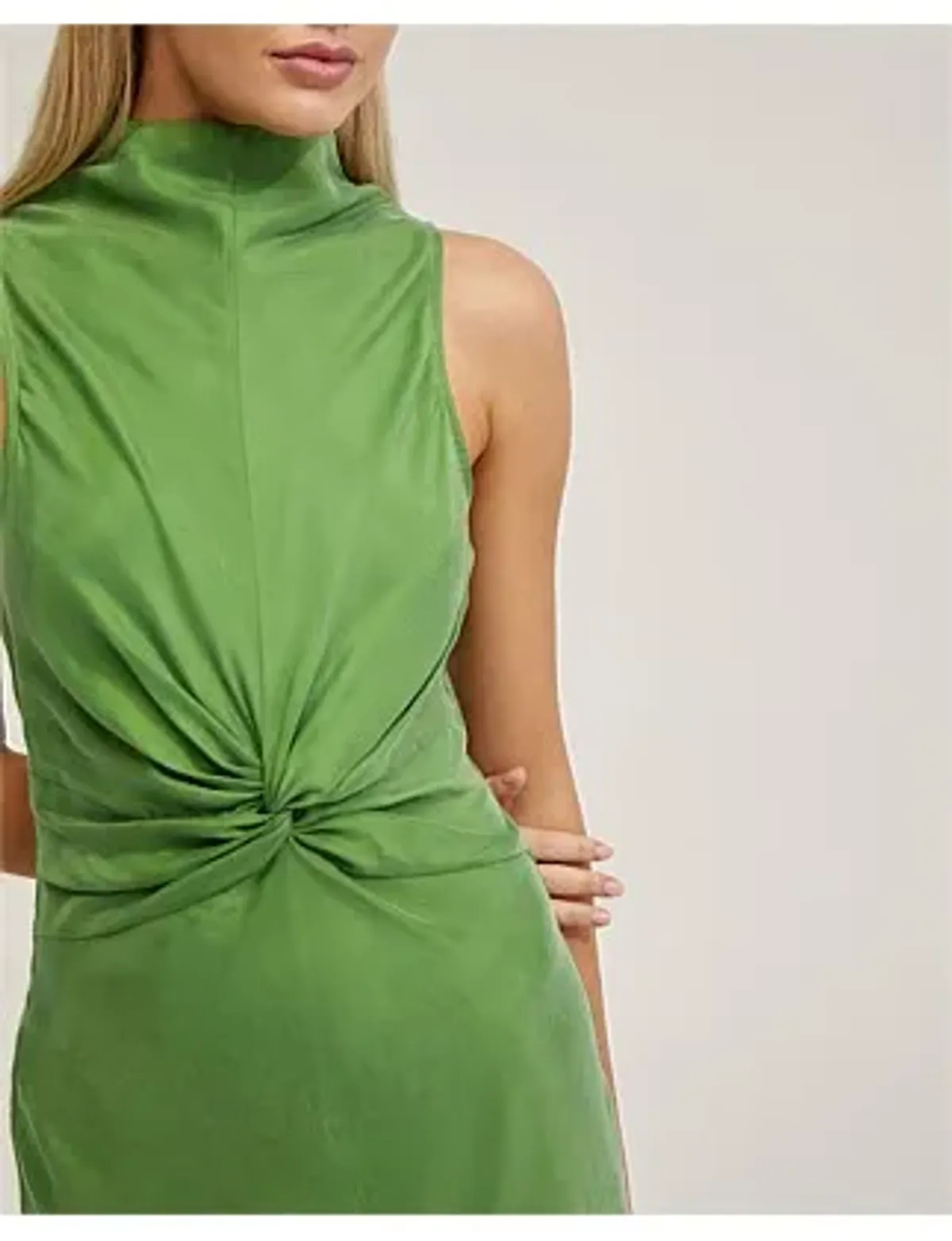 Oxford CAMILLA CUPRO BLEND DRESS Apple Size 12 - Image 4