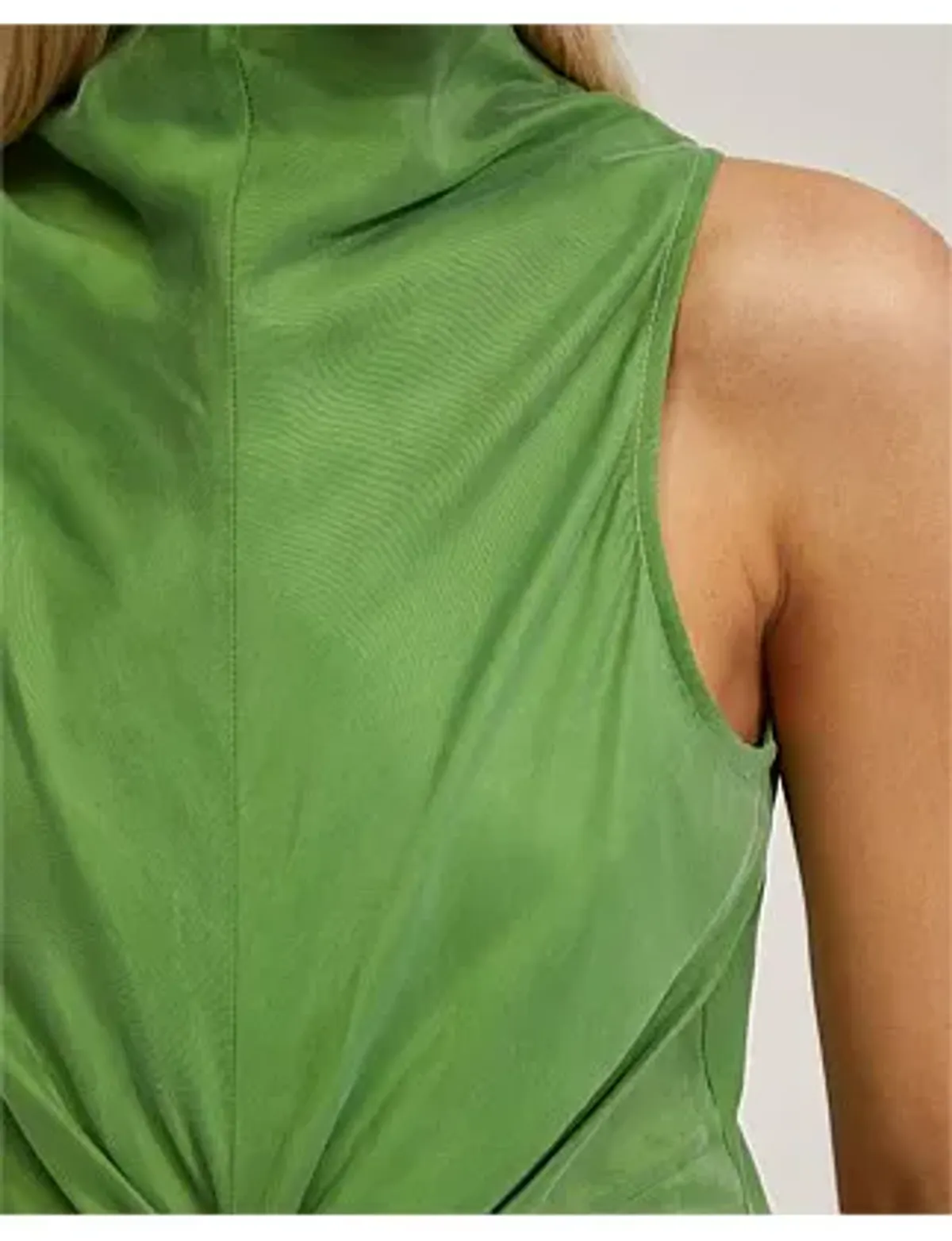 Oxford CAMILLA CUPRO BLEND DRESS Apple Size 12 - Image 5