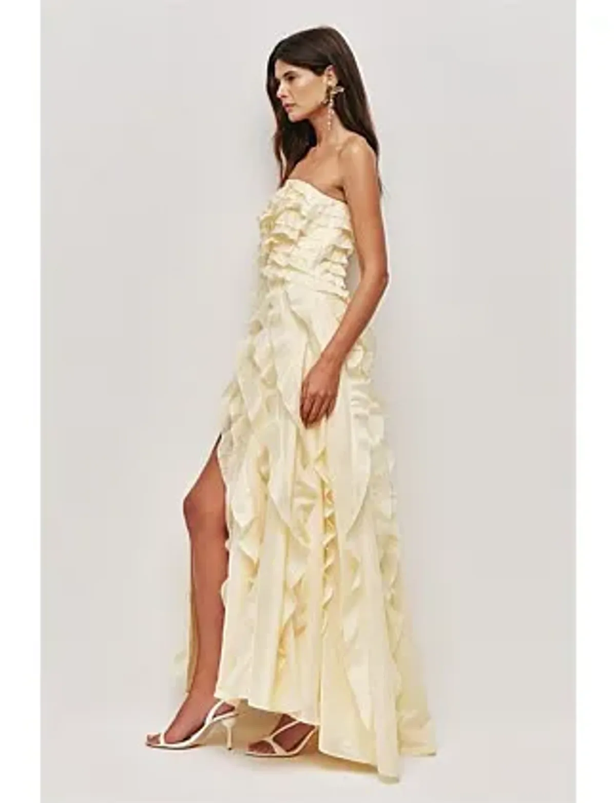 Aje Allairie Gown Yellow Size 8 - Image 4