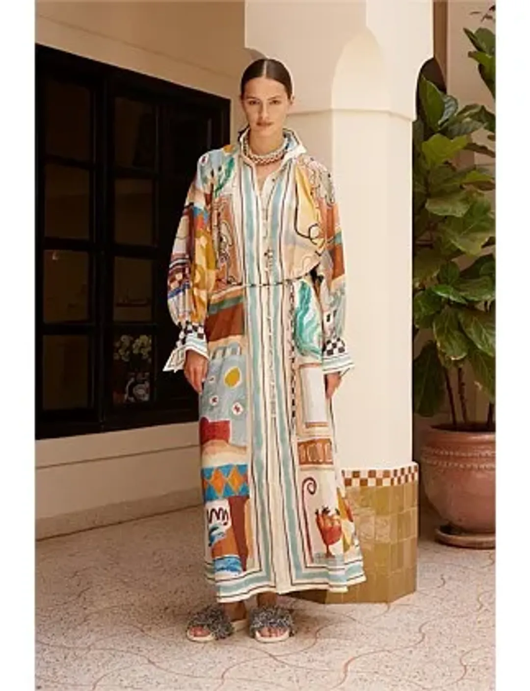 Alemais MICHELLE SHIRTDRESS Multi Size 8 for rent on The Volte - main image