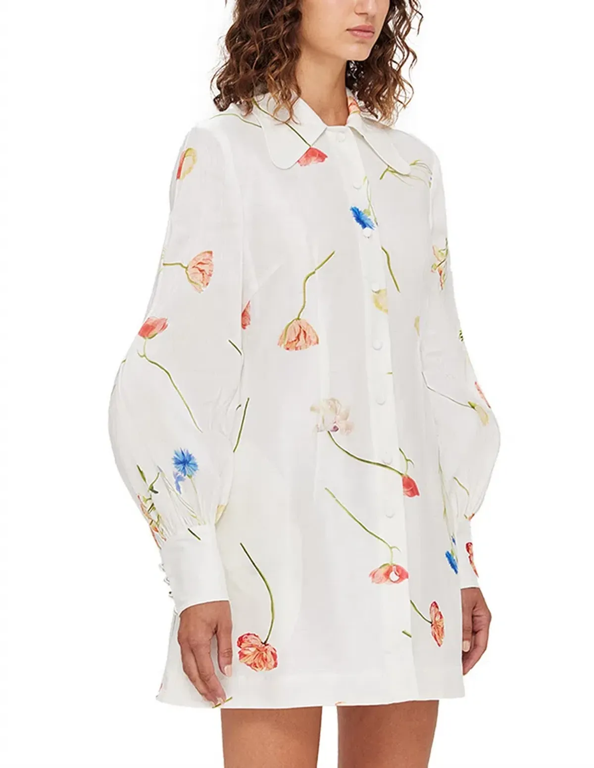 Leo Lin The Fields Linen Mini Dress size 10 - Image 3