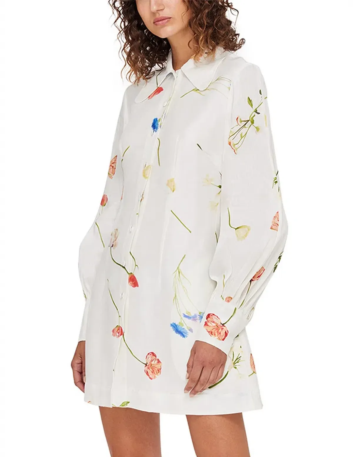 Leo Lin The Fields Linen Mini Dress size 10 - Image 5