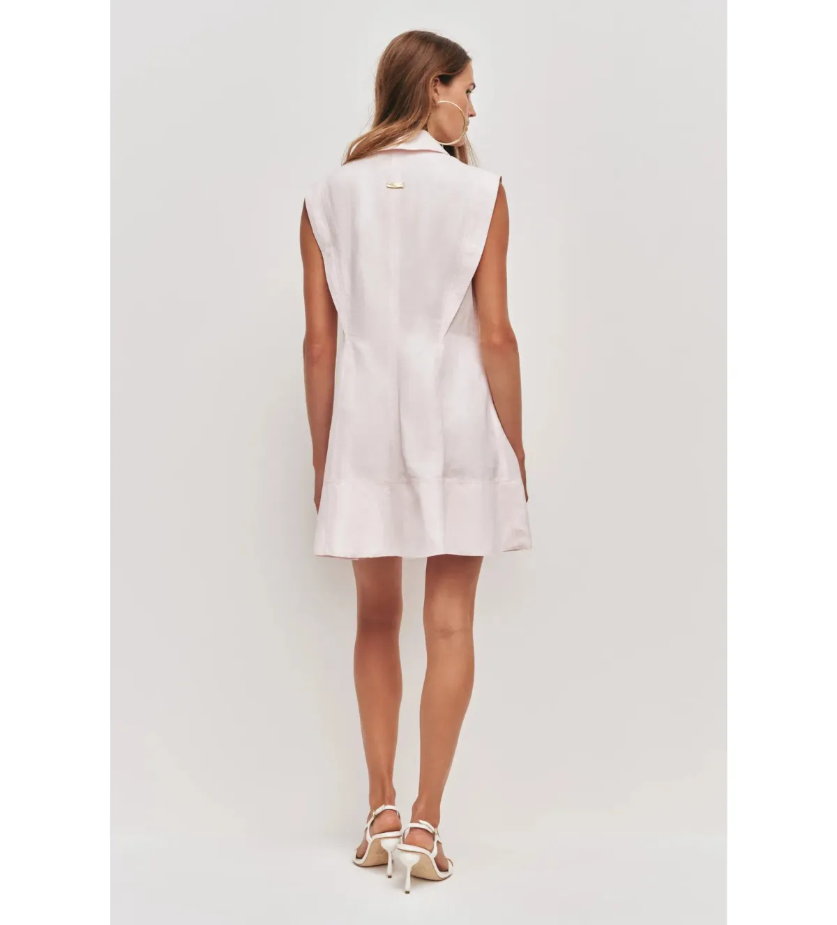 Aje Sacha Mini Dress Pastel Pink Size AU 10 - Image 5