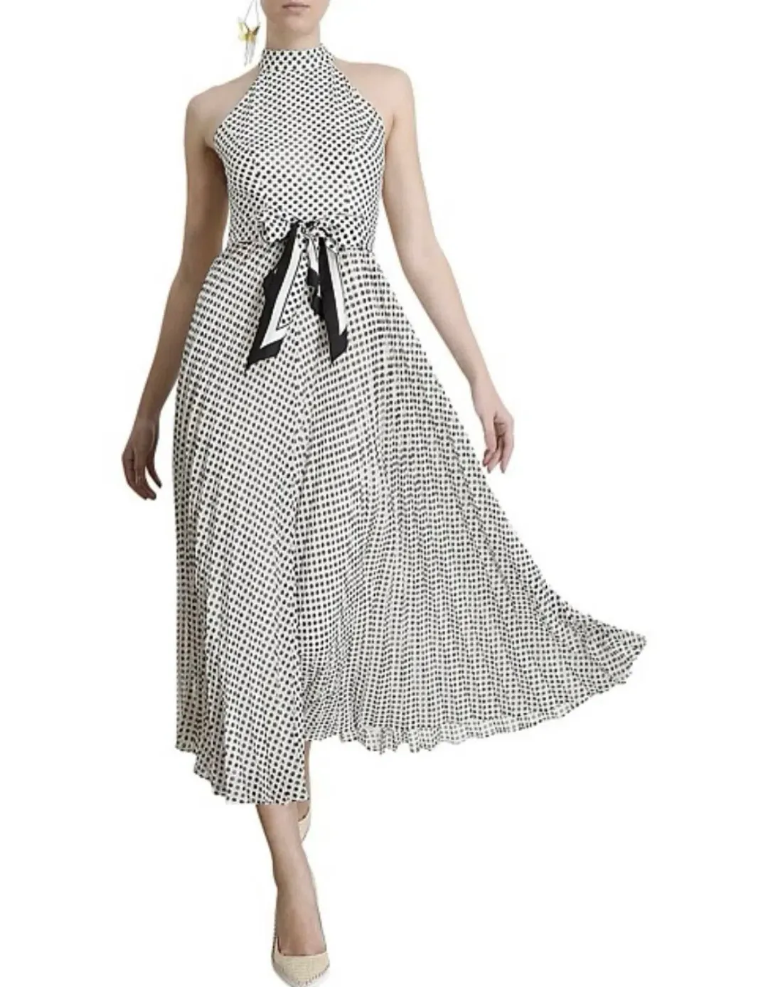 Zimmermann Super Eight Picnic Dress Polka With Scarf Size 3 AU 12-14 for rent on The Volte - main image