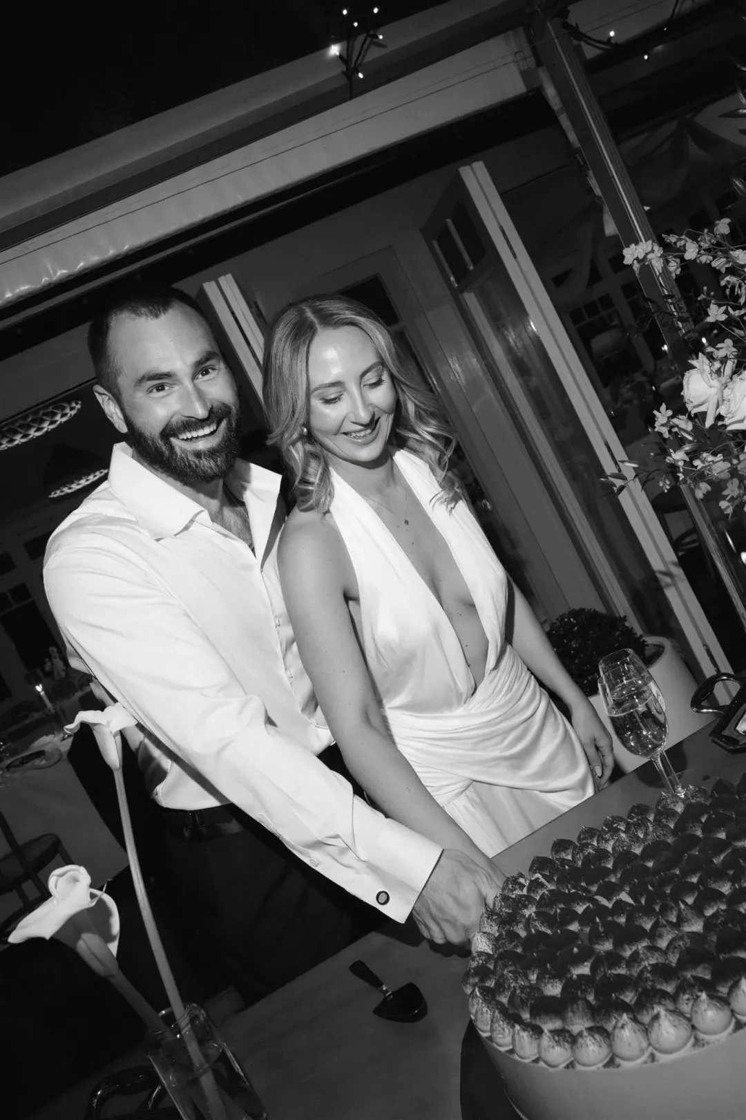 Courtney Zheng Selene Plunge Jersey Gown for rent on The Volte - main image