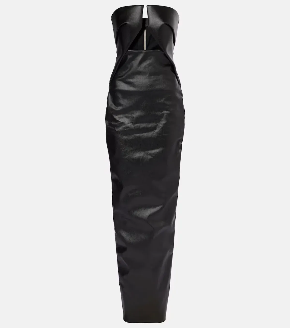 Rick Owens - Black Prong Denim Maxi Dress - Size 44 (12) - Image 1