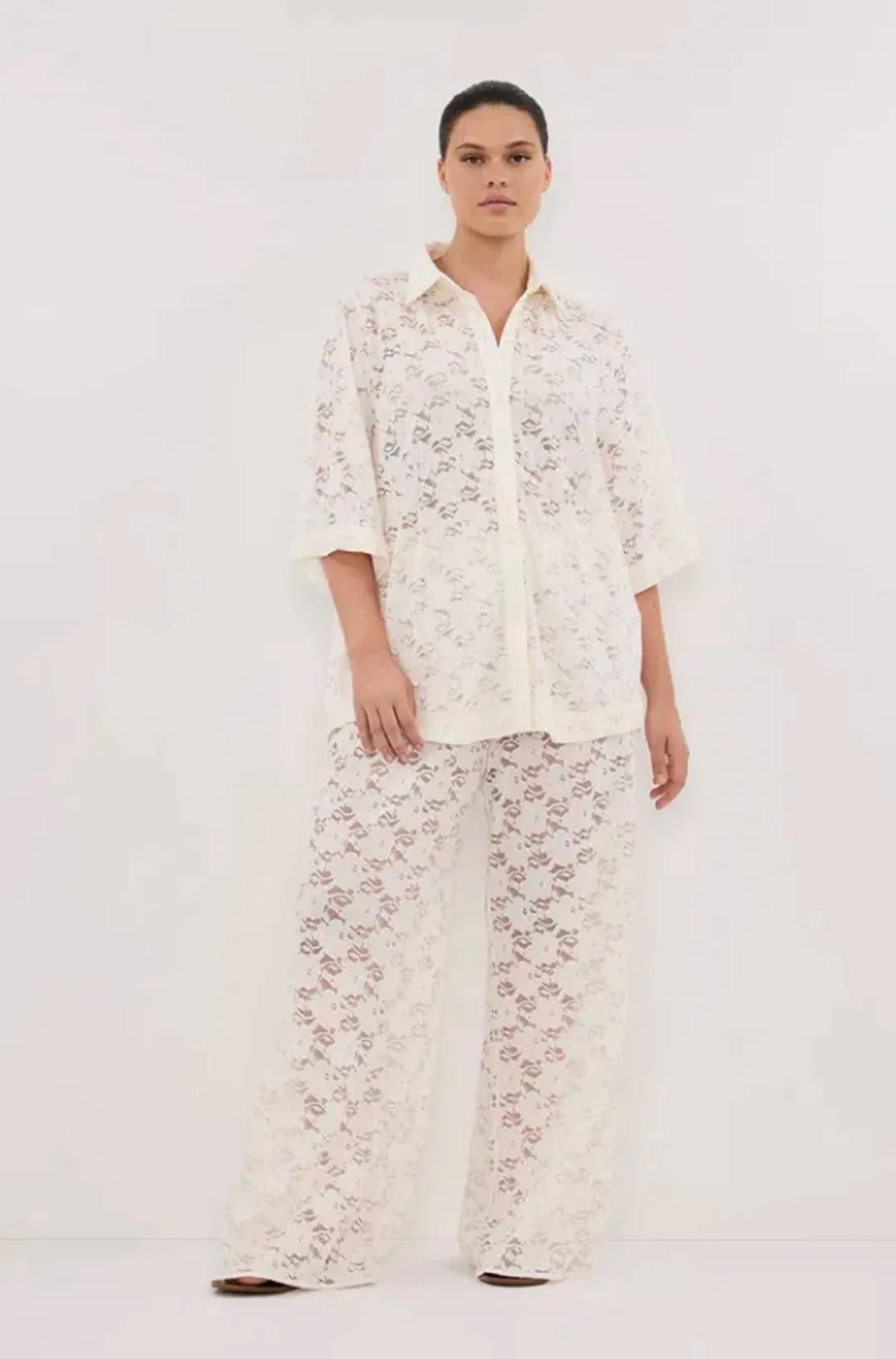 Loula White Lace Set for rent on The Volte - main image