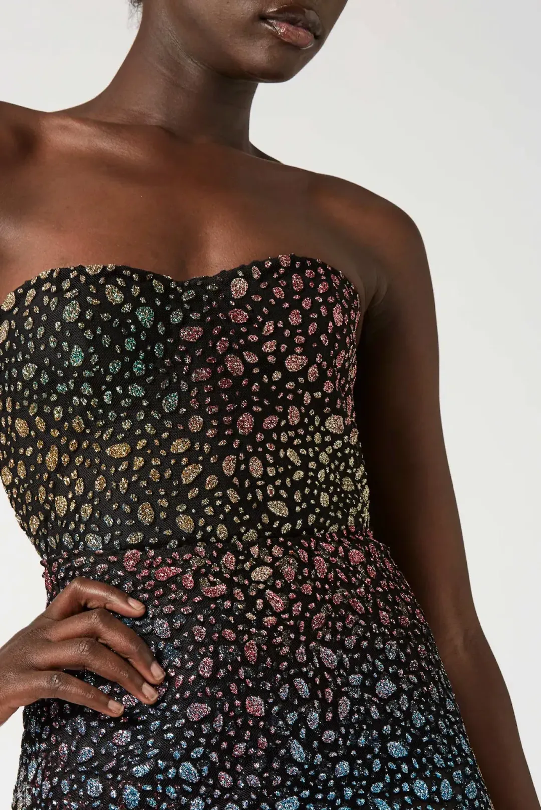 Scanlan Theodore Glitter Gown Size 6 for rent on The Volte - main image