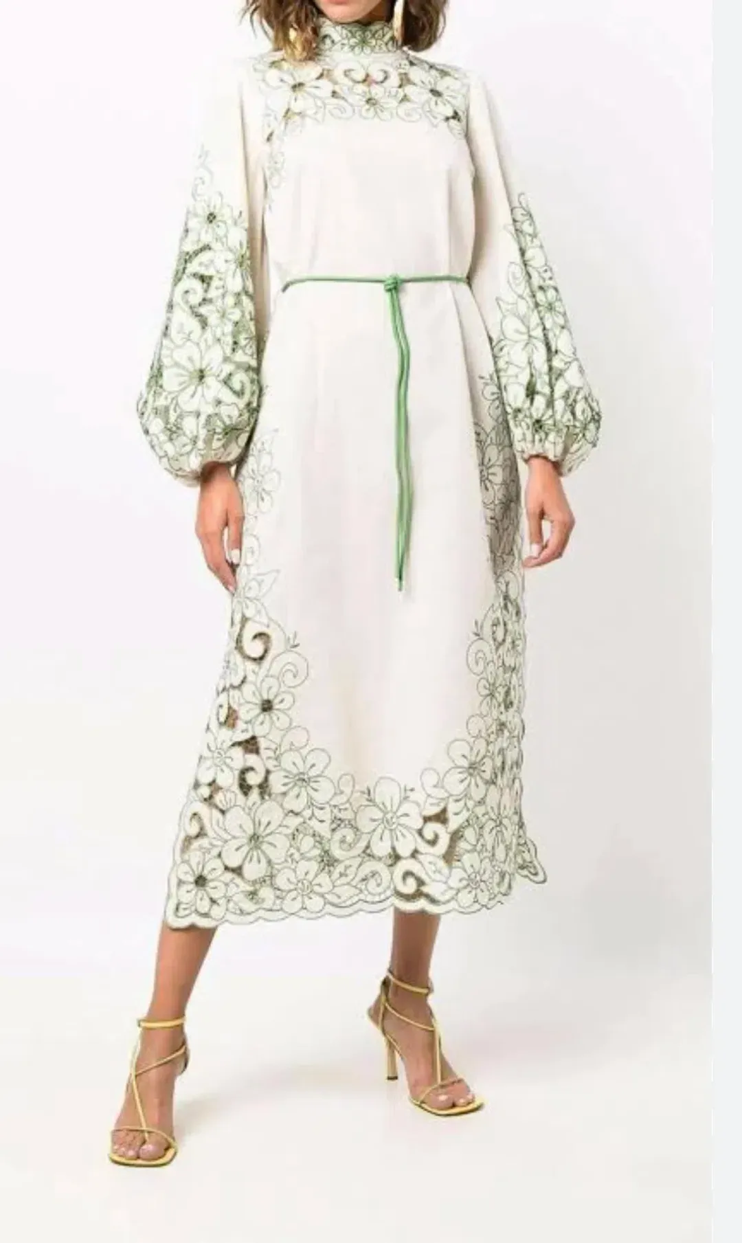 Zimmermann Teddy floral midi dress. Size 3 (12-14au) for rent on The Volte - main image