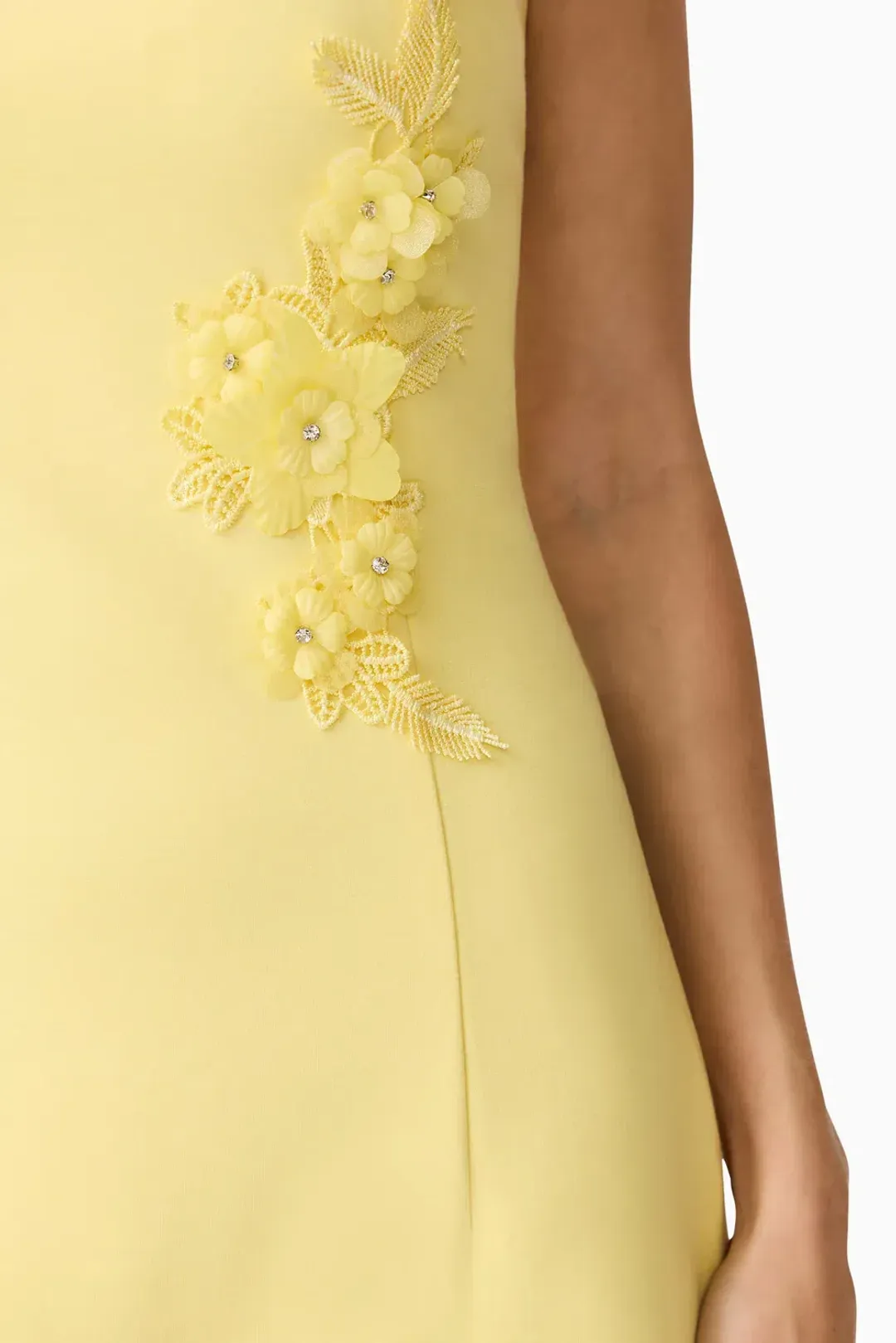 Elliatt Evee Strapless Maxi Dress Yellow 6 for rent on The Volte - main image