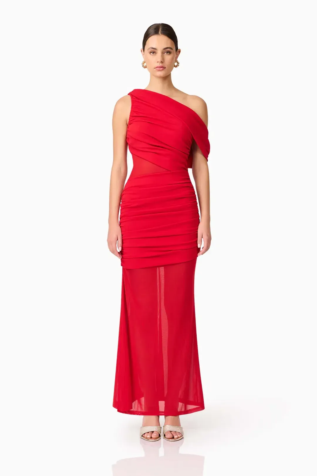 Elliatt Darya Asymmetrical Gown Red 12 for rent on The Volte - main image