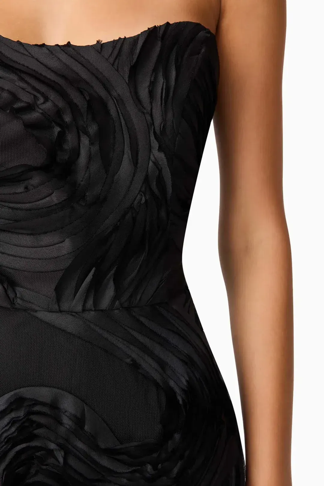 Elliatt Asher Sweetheart Midi Dress Black 10 for rent on The Volte - main image