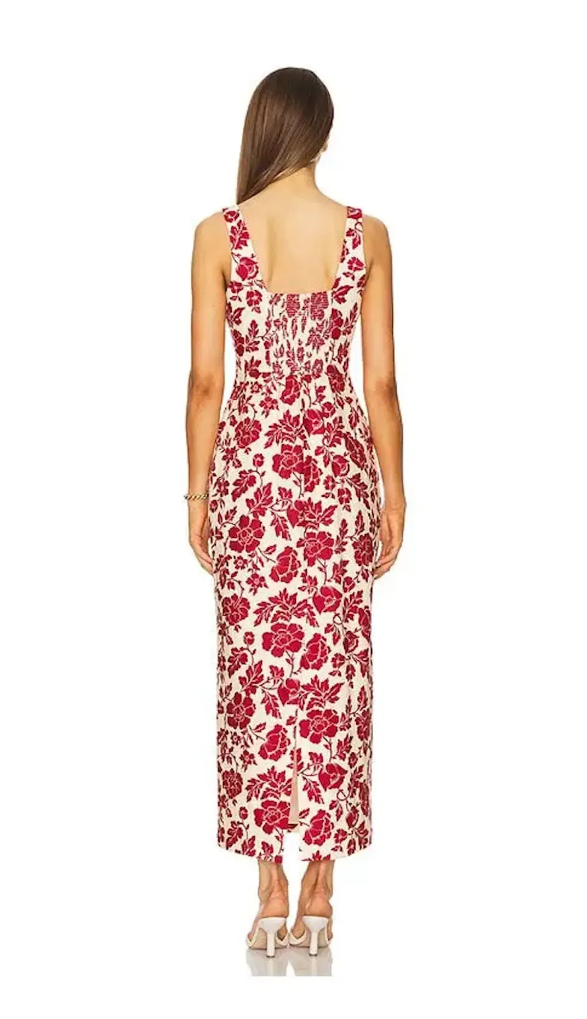 Skyla Column Dress - Scarlet Bloom - Image 4