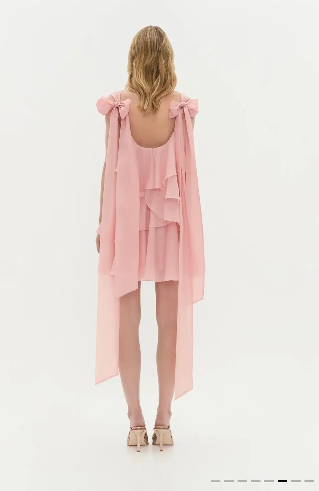 Aje Erin Mini Dress in muted rose for rent on The Volte - main image