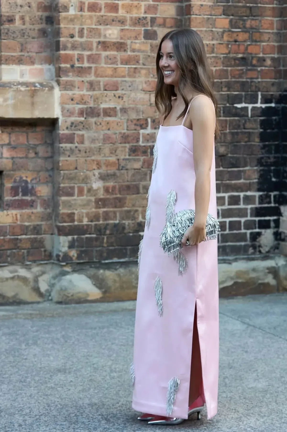 Alemais Cindy Embellished Slip Dress size 14 Pink  - Image 2