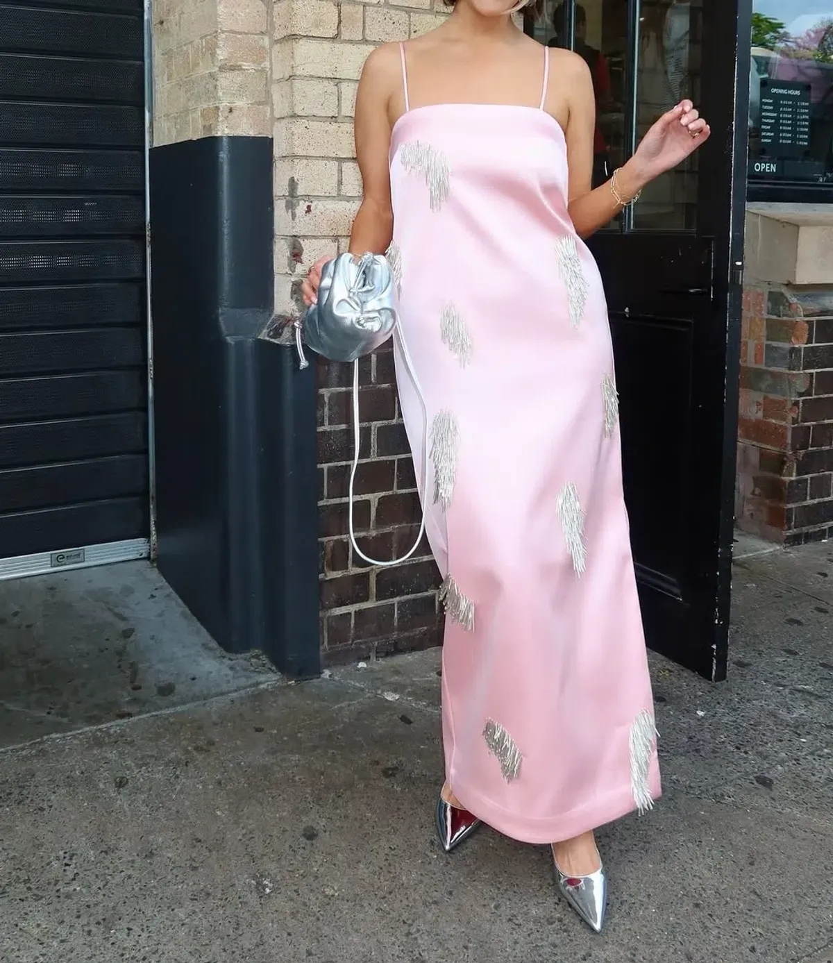 Alemais Cindy Embellished Slip Dress size 14 Pink  - Image 1