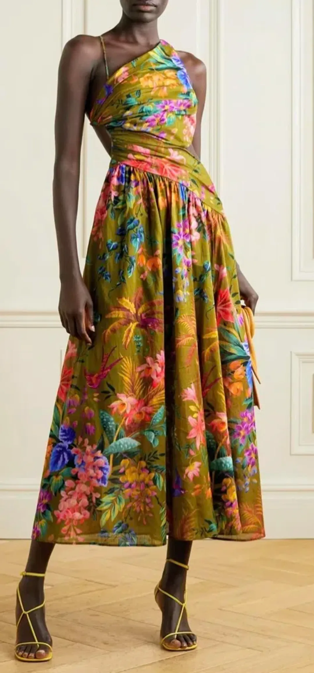 Zimmerman Tropicana Asymmetric dress for rent on The Volte - main image