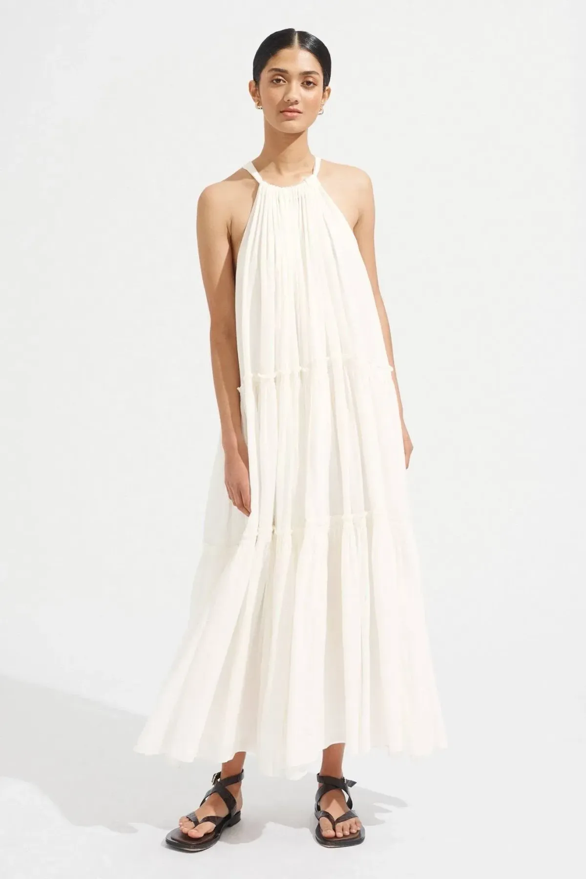 Steele Playa Cotton Maxi Dress Chalk White Size M / AU 10 - Image 3