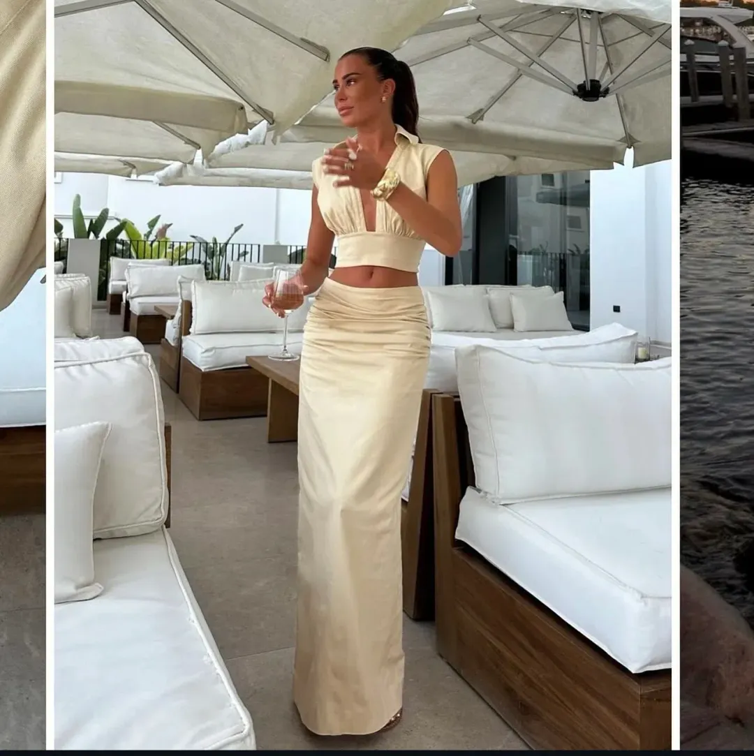 Arcina Ori Carmen Top and Skirt Set Size 8 / Small  for rent on The Volte - main image