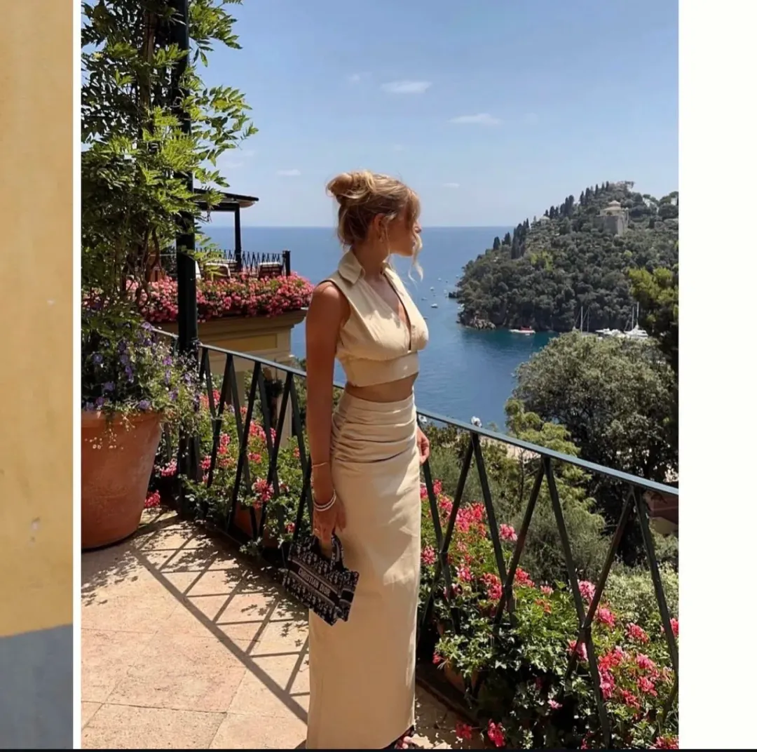 Arcina Ori Carmen Top and Skirt Set Size 8 / Small  for rent on The Volte - main image