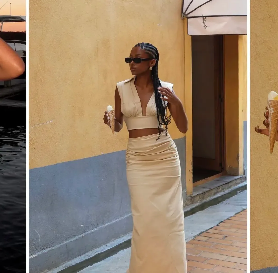 Arcina Ori Carmen Top and Skirt Set Size 8 / Small  for rent on The Volte - main image