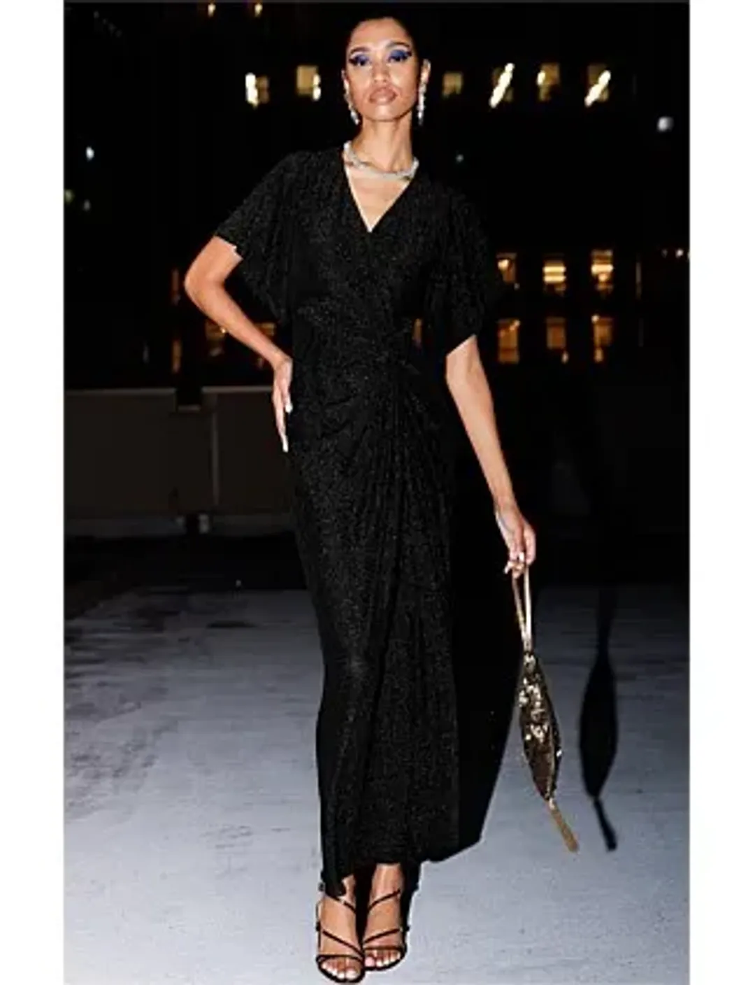 Sacha Drake THE EMPORIUM MAXI DRESS Black Size 14 for rent on The Volte - main image