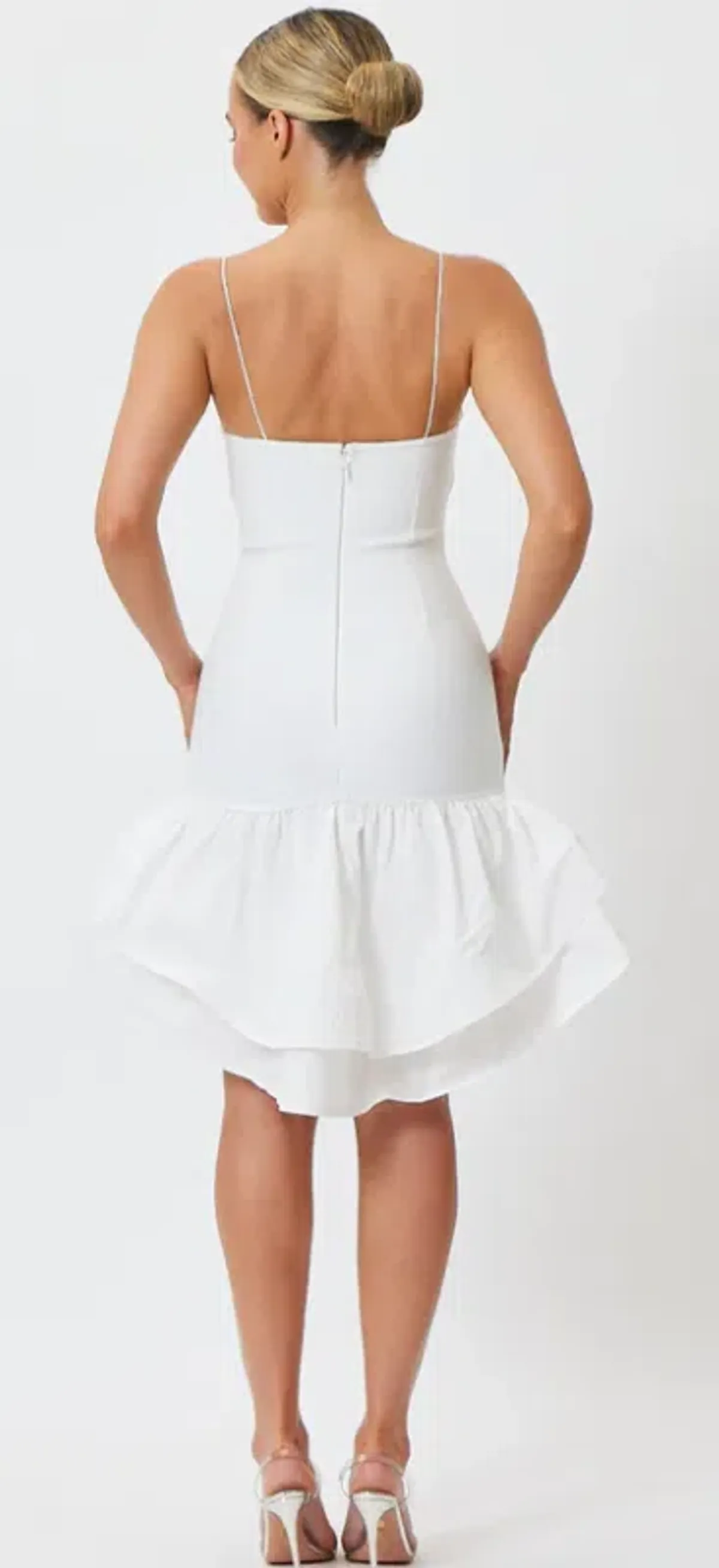 Reagan Mini Dress White by BIANCA AND BRIDGETT - Image 3