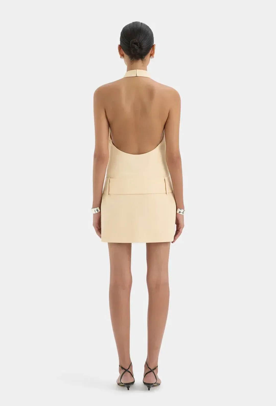 Sir the label SABINA belted mini dress butter size 0(6) for rent on The Volte - main image