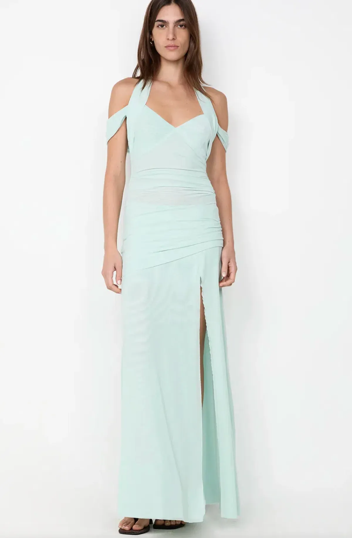 Bec & Bridge Winnie Halter Maxi Dress Spearmint Size AU 8  - Image 2