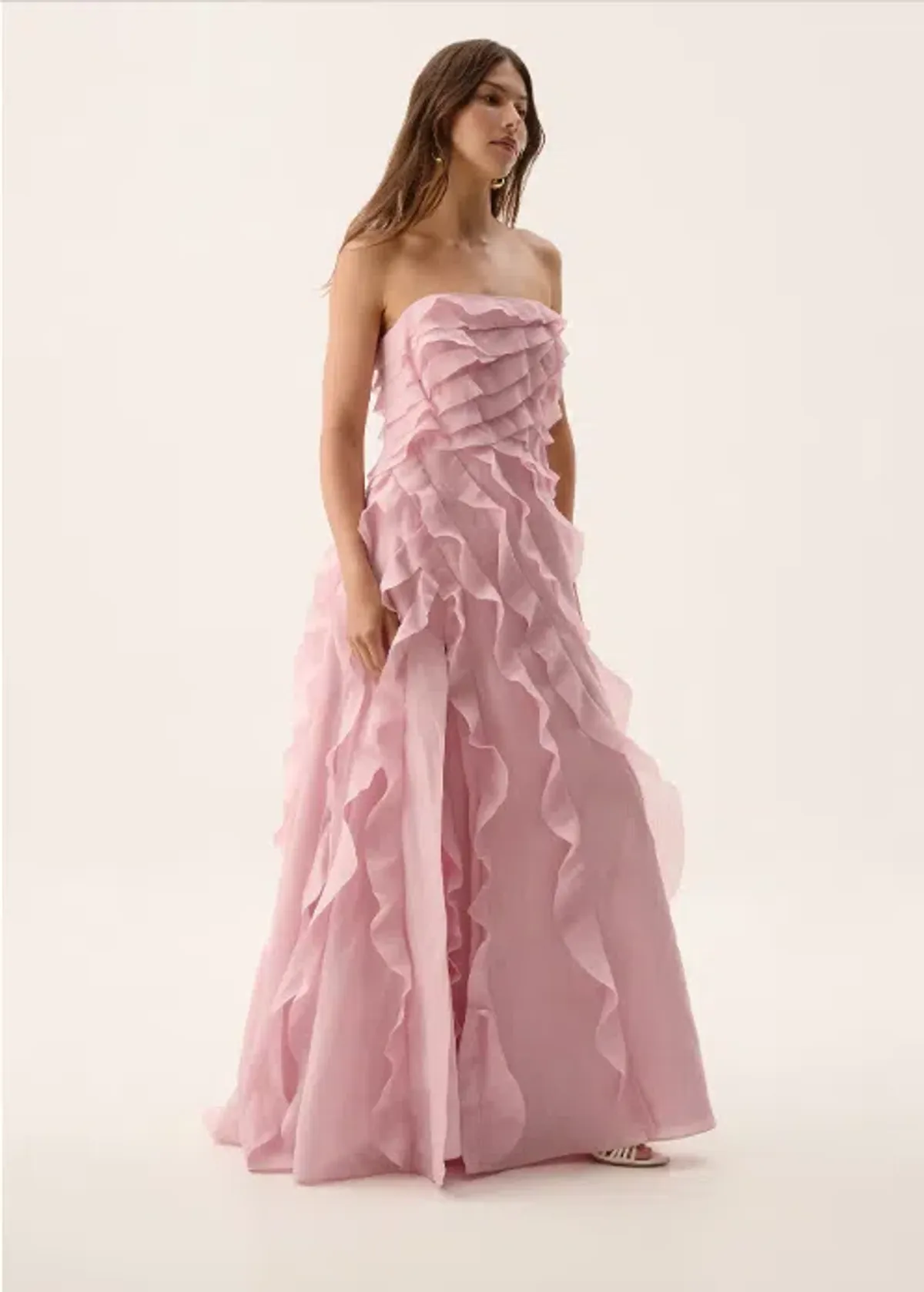 Aje Allairie Maxi Gown - Chalk Pink - Image 2