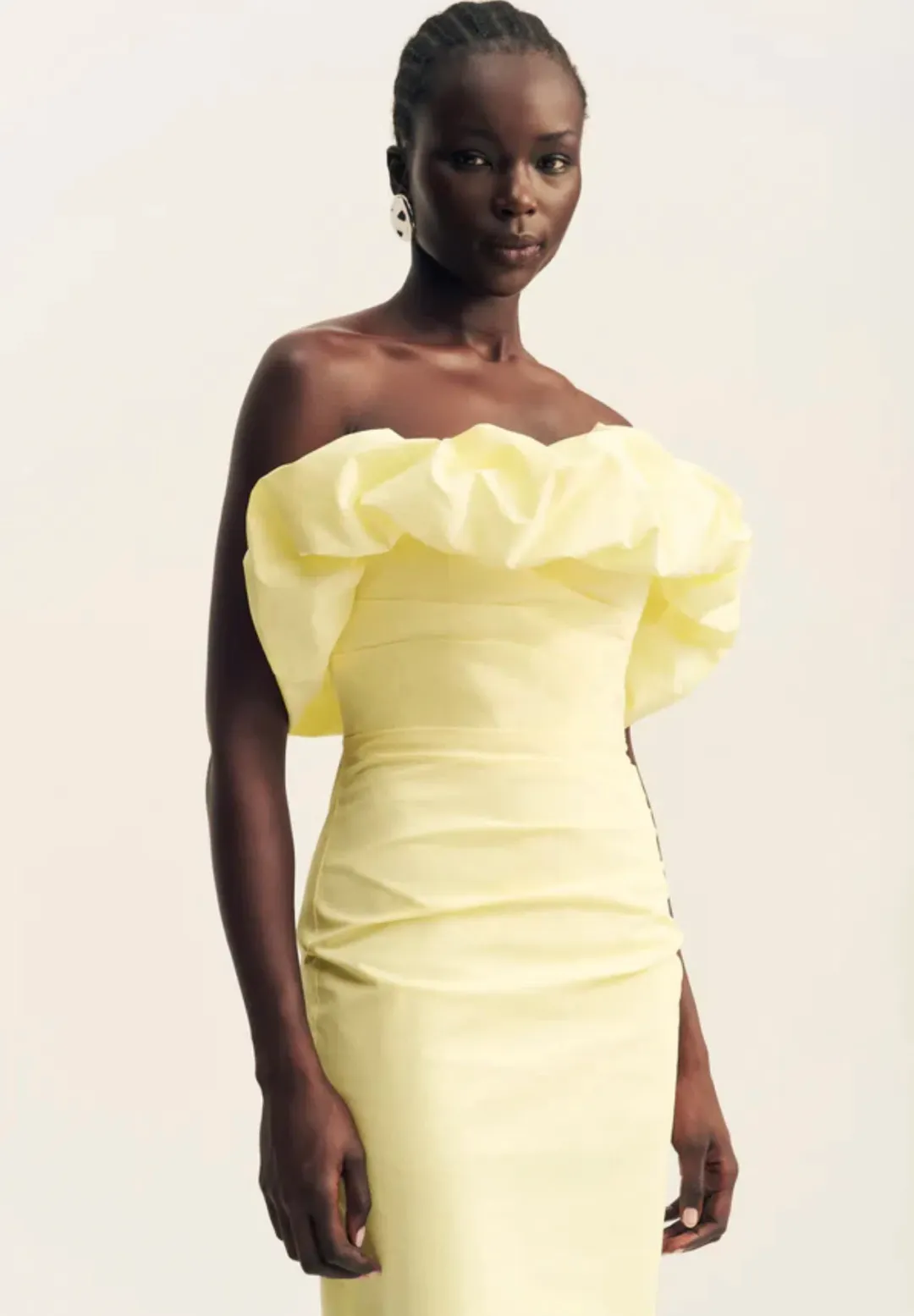 Campbell Strapless Bubble Maxi Dress - Lemonade for rent on The Volte - main image