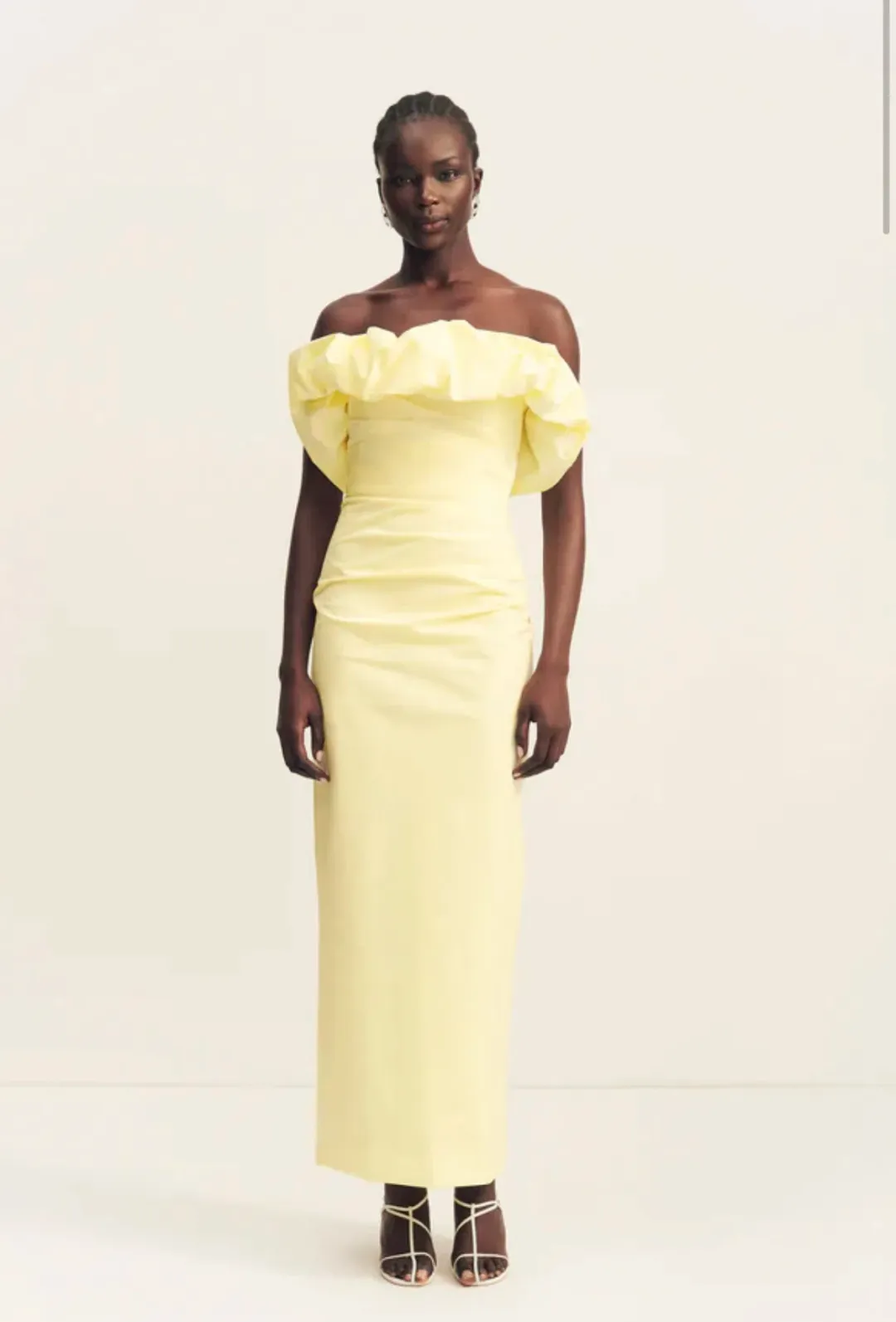 Campbell Strapless Bubble Maxi Dress - Lemonade for rent on The Volte - main image