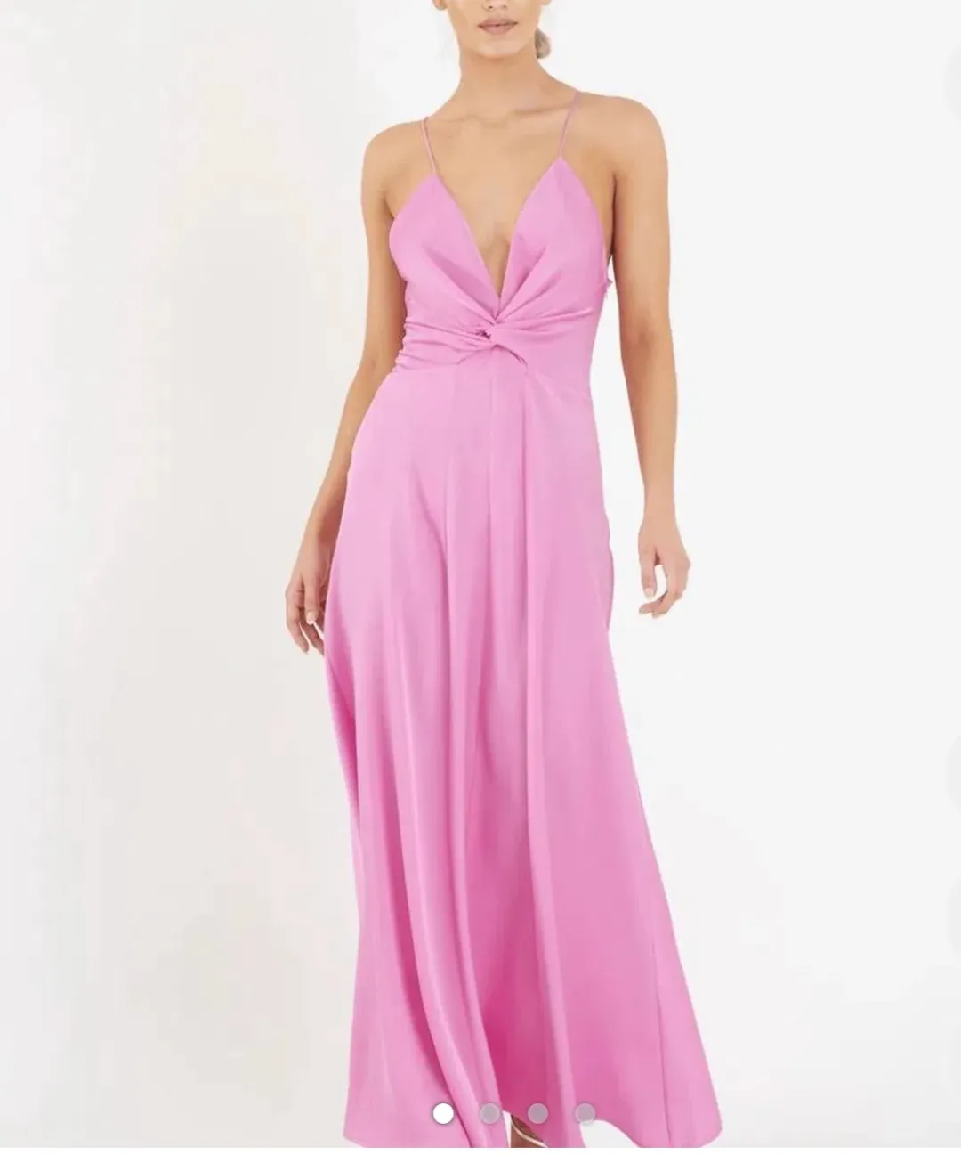 One fell swoop pink maxi dress  for rent on The Volte - main image