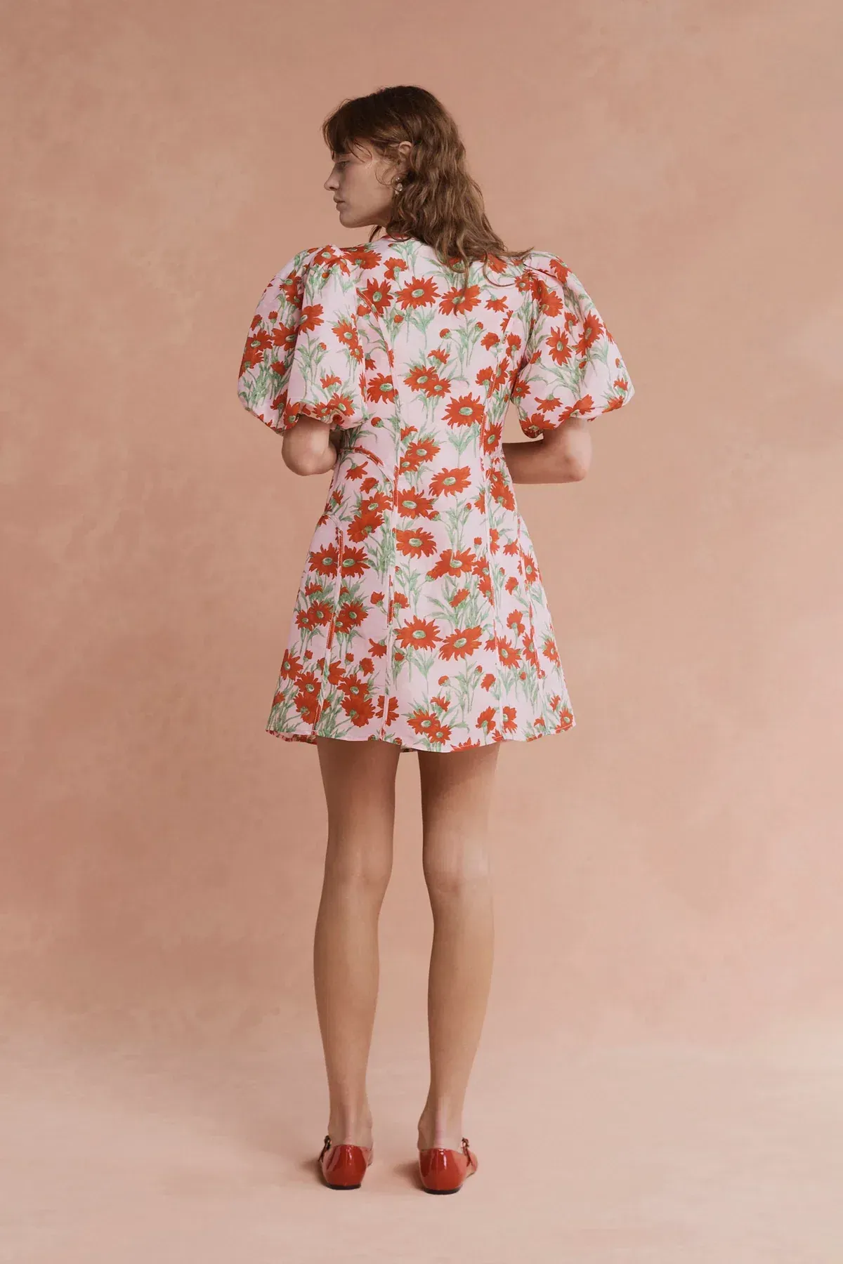 Lovaan Adeline Mini Dress Aster Floral Size 8 - Image 3