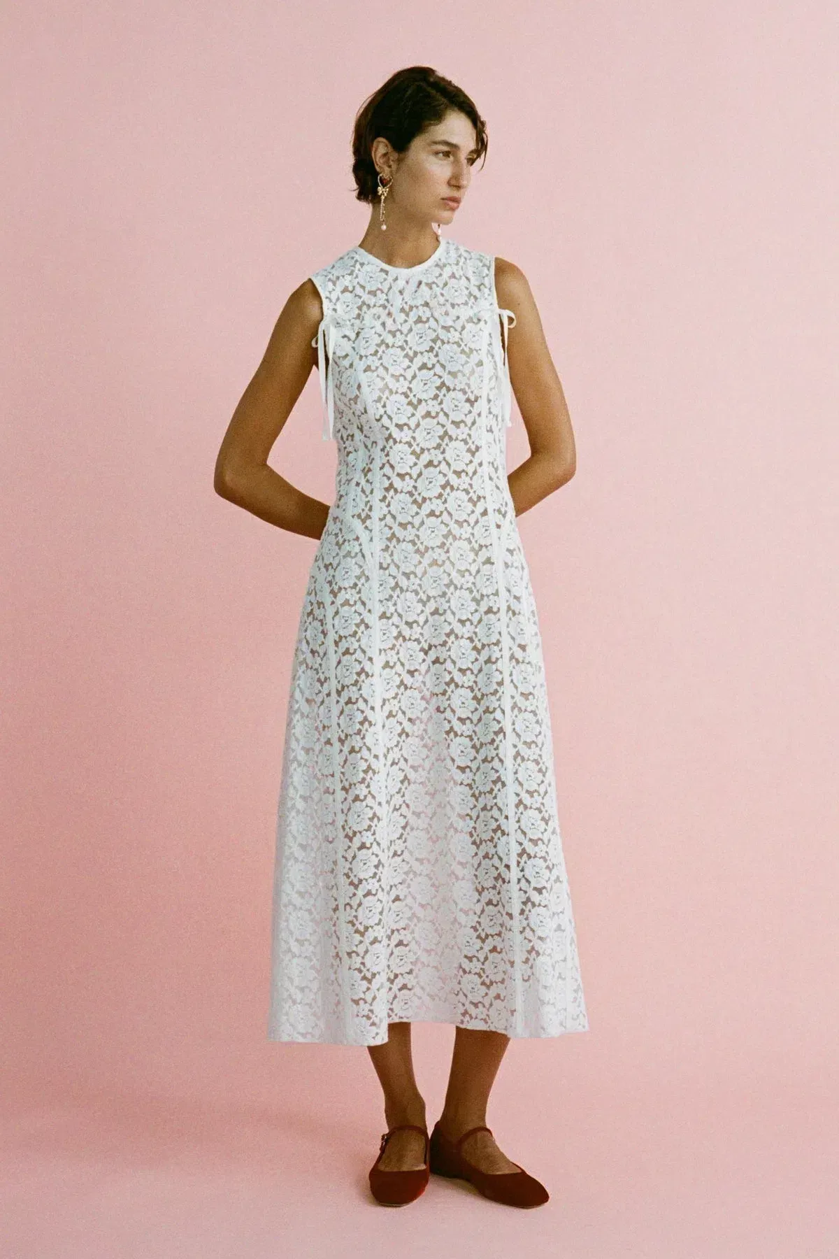 Lovaan Audrey Dress White Size 8 - Image 1