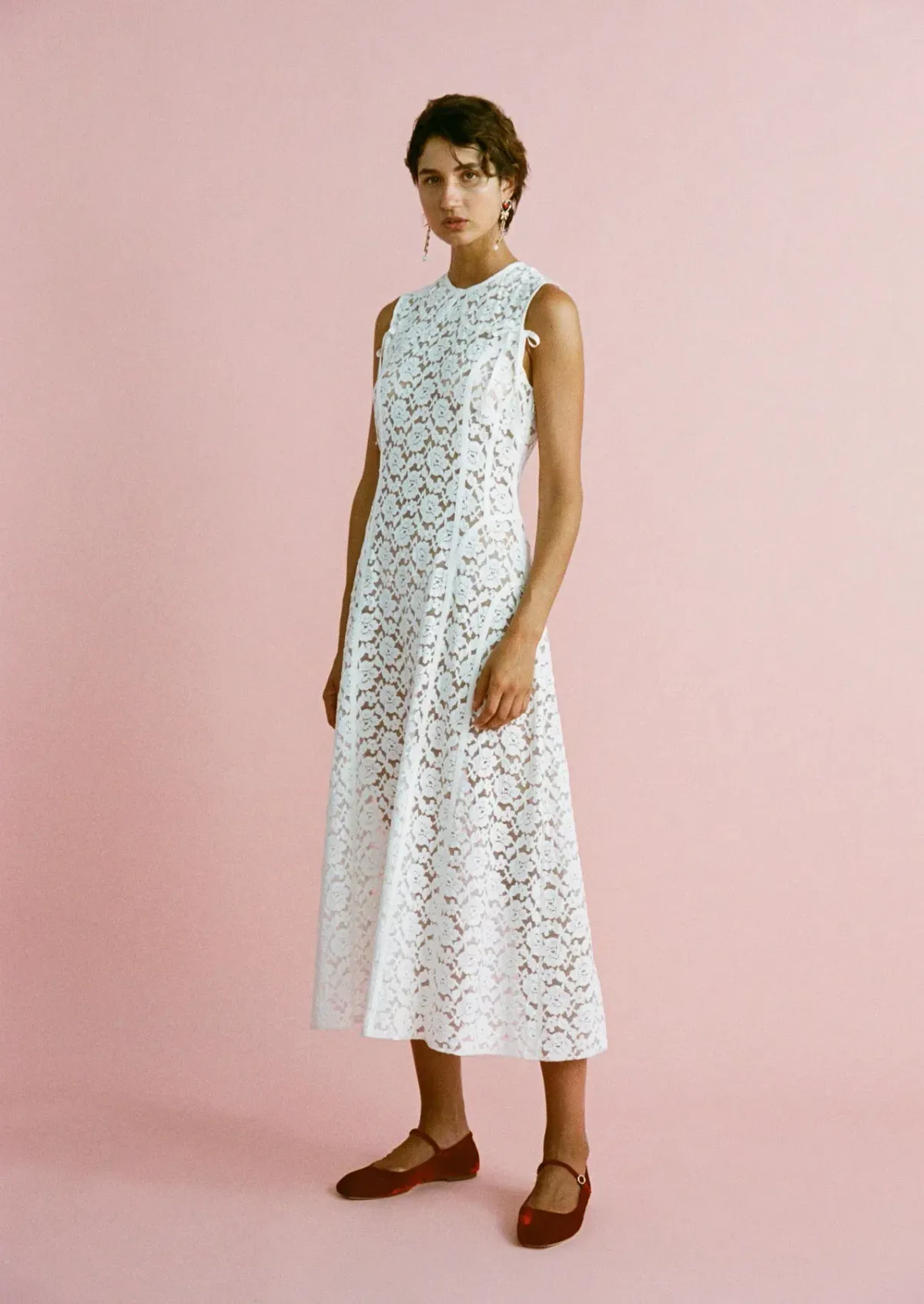 Lovaan Audrey Dress White Size 12 - Image 5