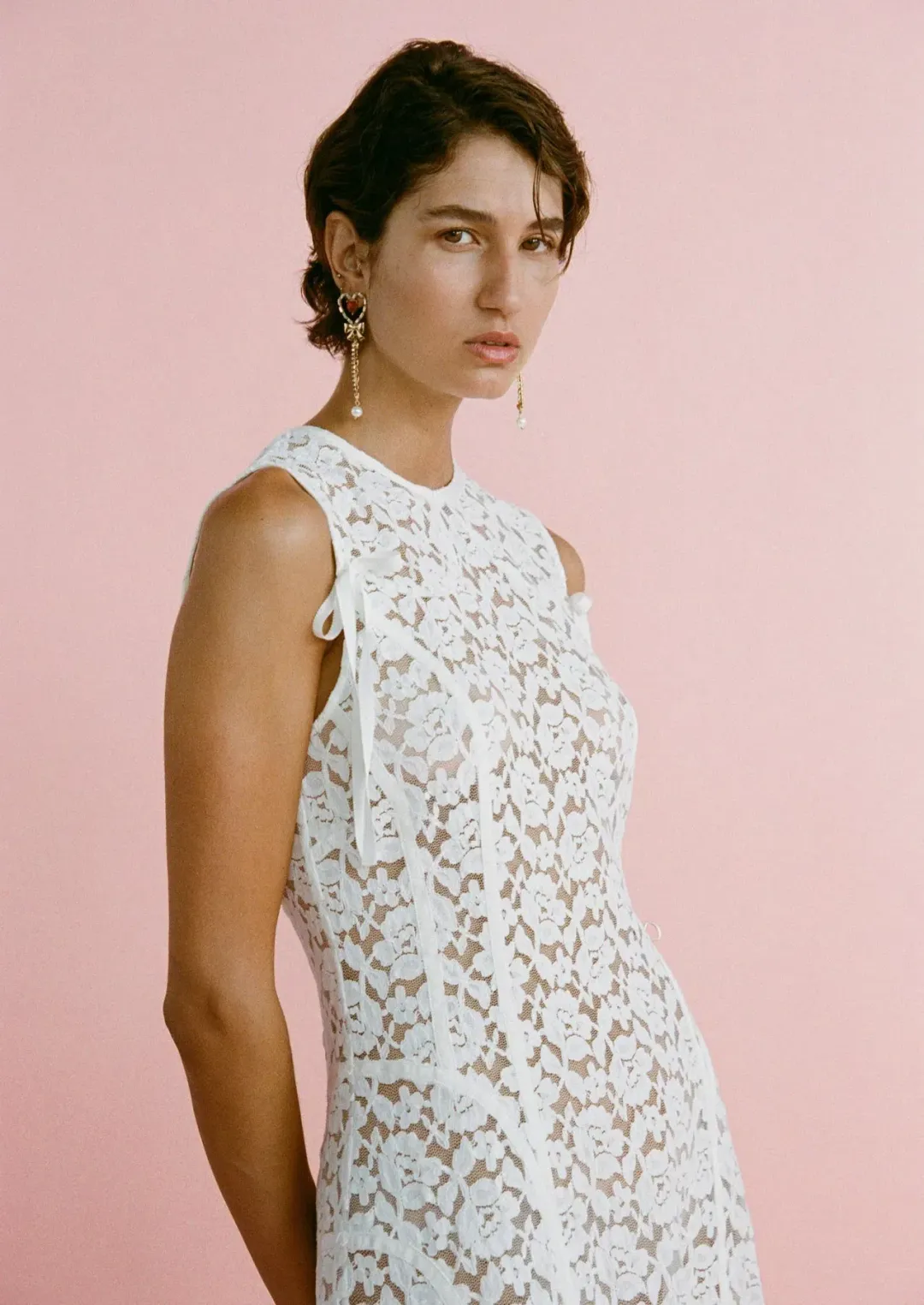 Lovaan Audrey Dress White Size 12 for rent on The Volte - main image