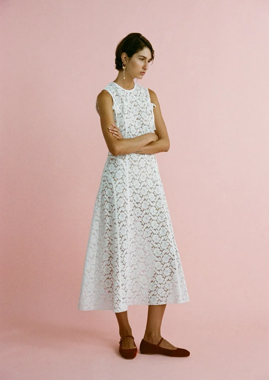 Lovaan Audrey Dress White Size 12 for rent on The Volte - main image