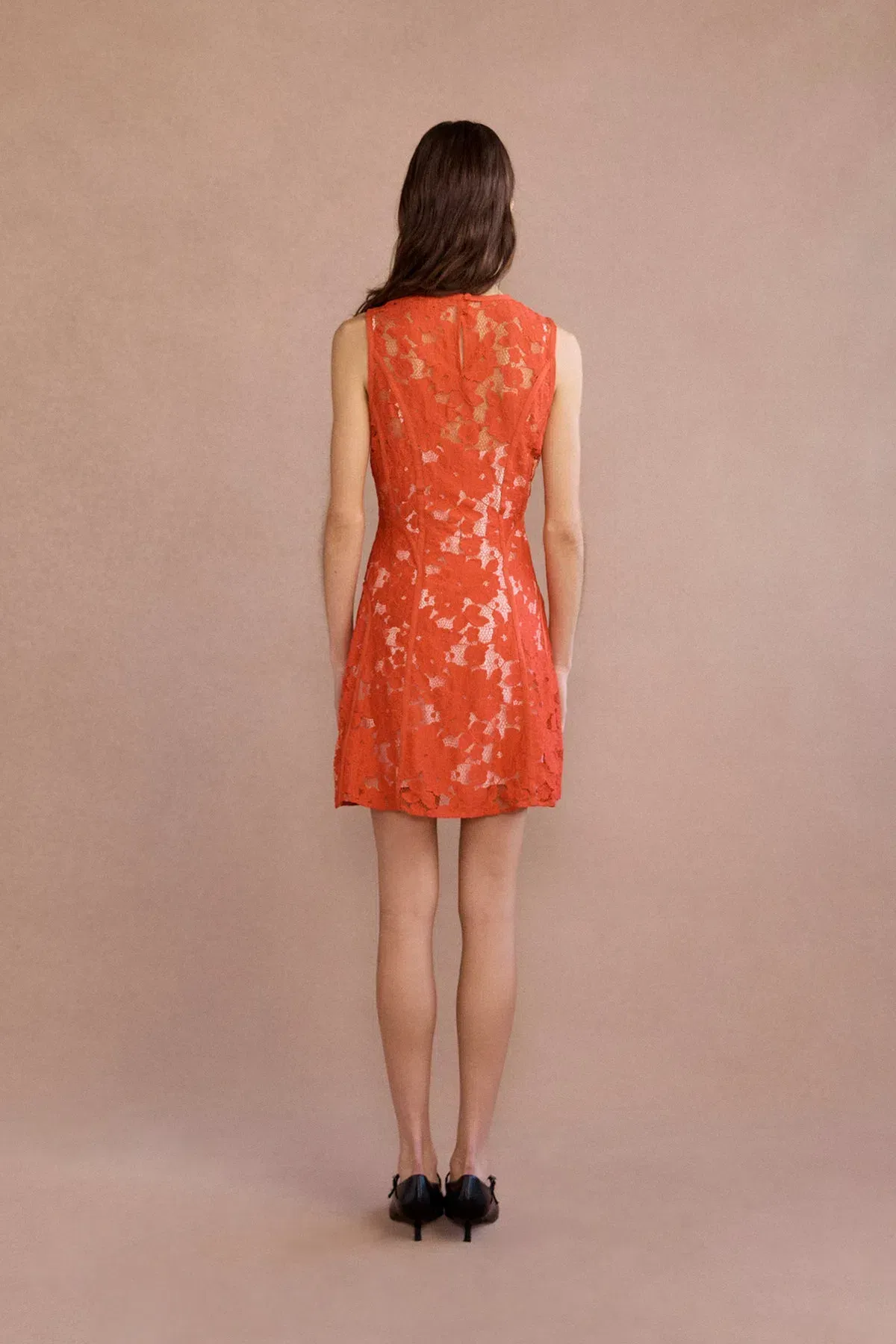 Lovaan Audrey Mini Dress Cherry Size 10 - Image 3